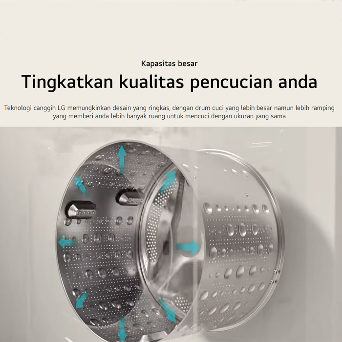 LG Mesin Cuci Front Loading AI DD Turbo Wash 15 Kg - F2515SNEG1 | F2515 SNEG1